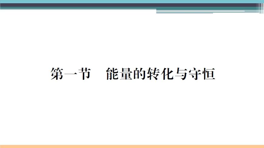 20.1  能量的轉化與守恒 練習課件第1頁