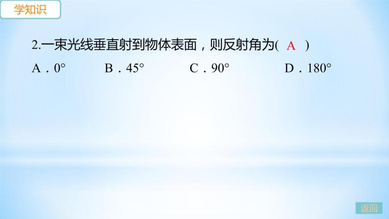 3.2 探究光的反射规律 练习课件05