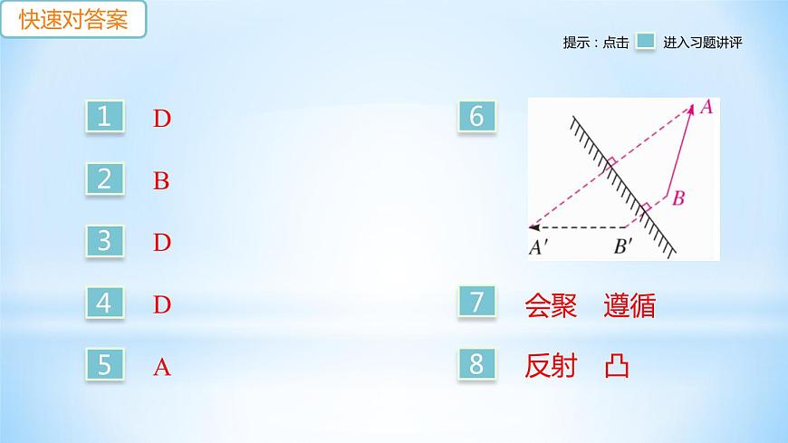 3.3 探究平面鏡成像特點(diǎn)  第2課時 平面鏡的應(yīng)用 各種面鏡 練習(xí)課件第2頁