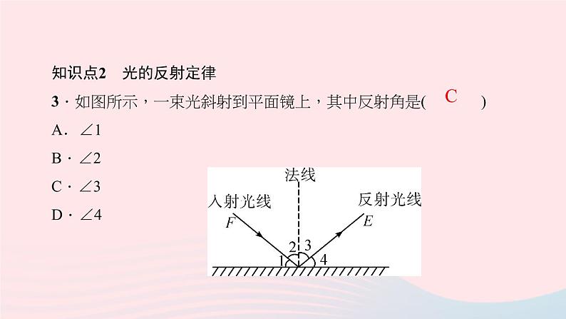 4.2 光的反射(作业)PPT课件第5页