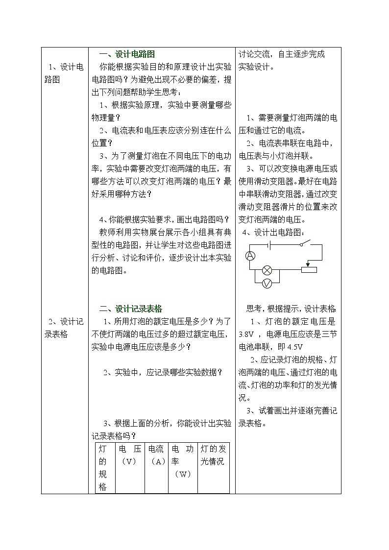 【教學(xué)設(shè)計】第3節(jié) 測量小燈泡的電功率第3頁