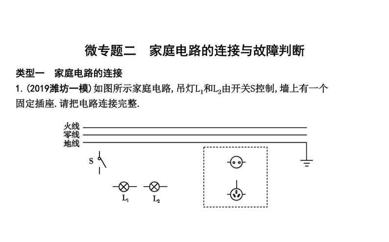 粤版物理九年级下册 第十八章 家庭电路与安全用电 章末知识练习01