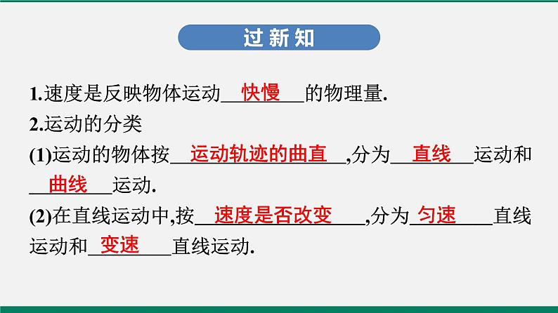 沪粤版八年级物理下册课堂教本 7.2 怎样比较运动的快慢 课件03