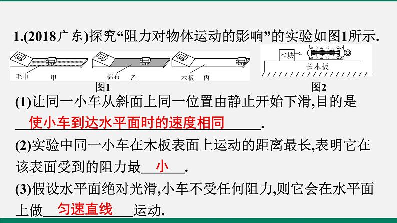 沪粤版八年级物理下册 专题二 实验题05