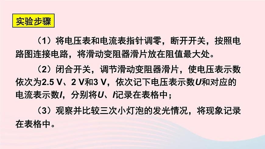 【精品】新人教版九年級物理全冊 第18章 電功率18.3測量小燈泡的電功率 課件第7頁