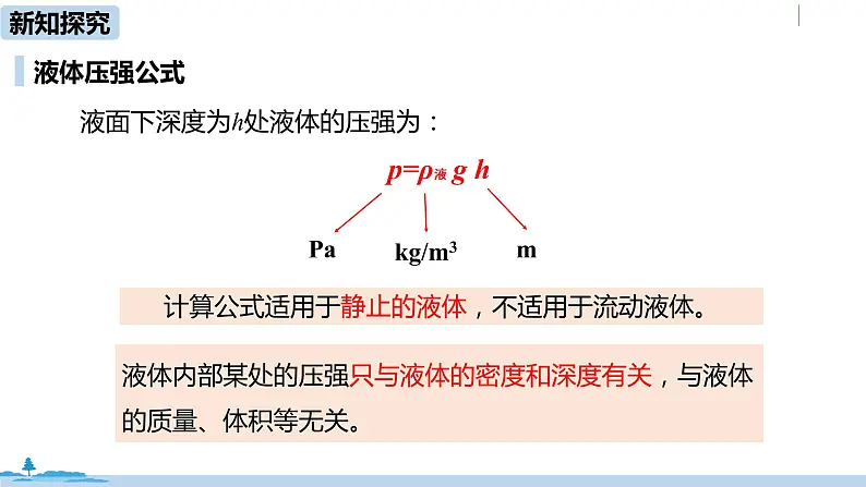 人教版八年级物理下册 9.2.2液体的压强(PPT课件+素材）06