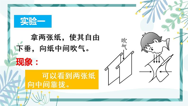 人教版八年级物理下册 第九章 第4节 流体压强与流速的关系 课件07