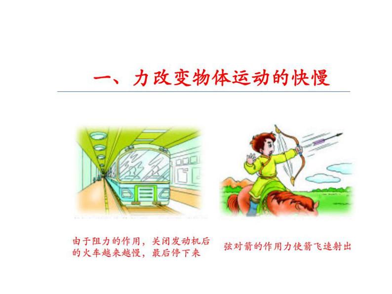 教科版八年级物理下册课件:8.3.力改变物体的运动状态 课件07