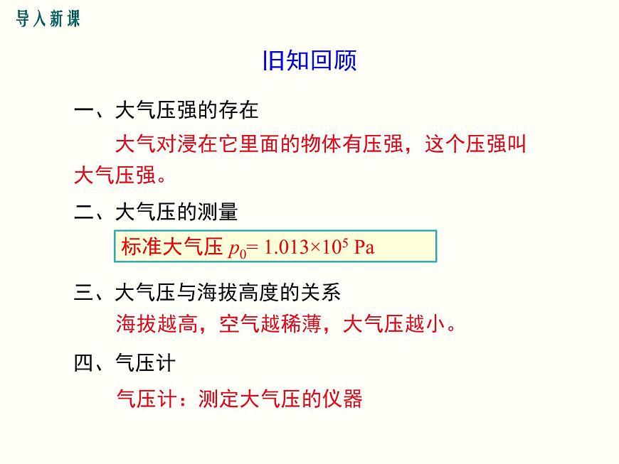 人教版八年級物理下冊：第九章 壓強  9.4 流體壓強與流速的關(guān)系 課件第2頁