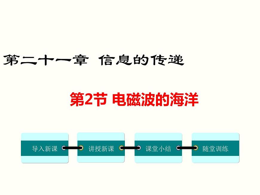 人教版初中物理九年級(jí) 第二十一章 第2節(jié) 電磁波的海洋第1頁