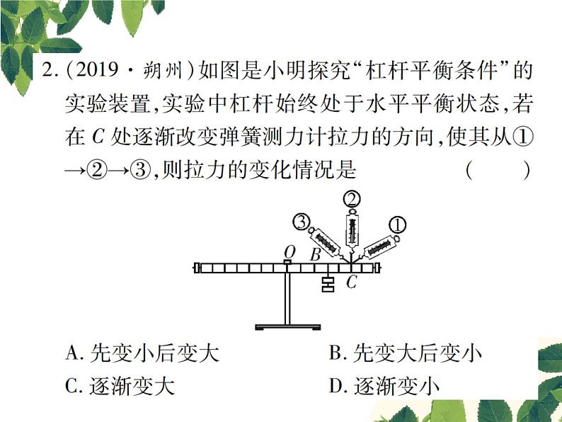 第十二章专题突破九杠杆动态平衡分析03
