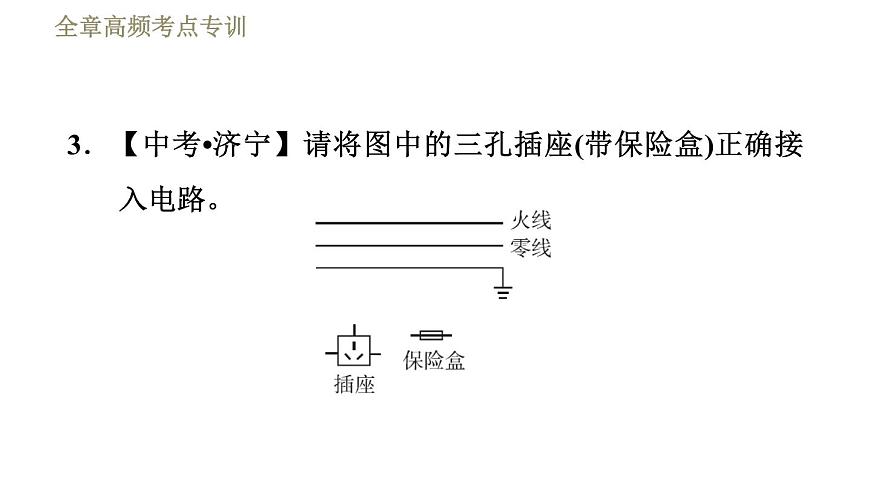 魯科版九年級上冊物理課件 第15章 全章高頻考點專訓 專訓1 生活用電的作圖第7頁