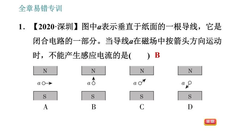 教科版九年级上册物理课件 第8章 全章易错专训03