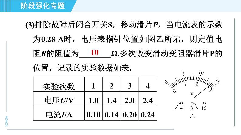 苏科版九年级上册物理课件 第14章 阶段强化专题(九) 专训1 探究电流与电压、电阻的关系08
