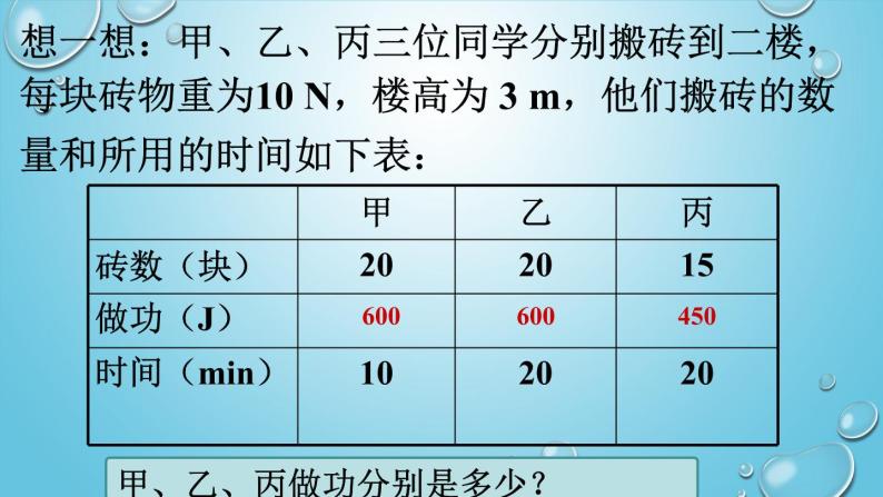 2020-2021学年北师大版物理八年级下册-9.4 功率PPT课件05