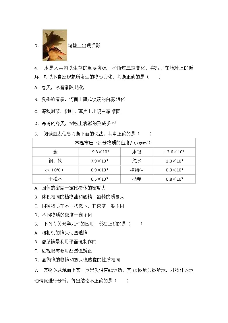 广东省汕头市潮南区两英镇2017-2018学年八年级(上)期末物理试卷(解析版)02