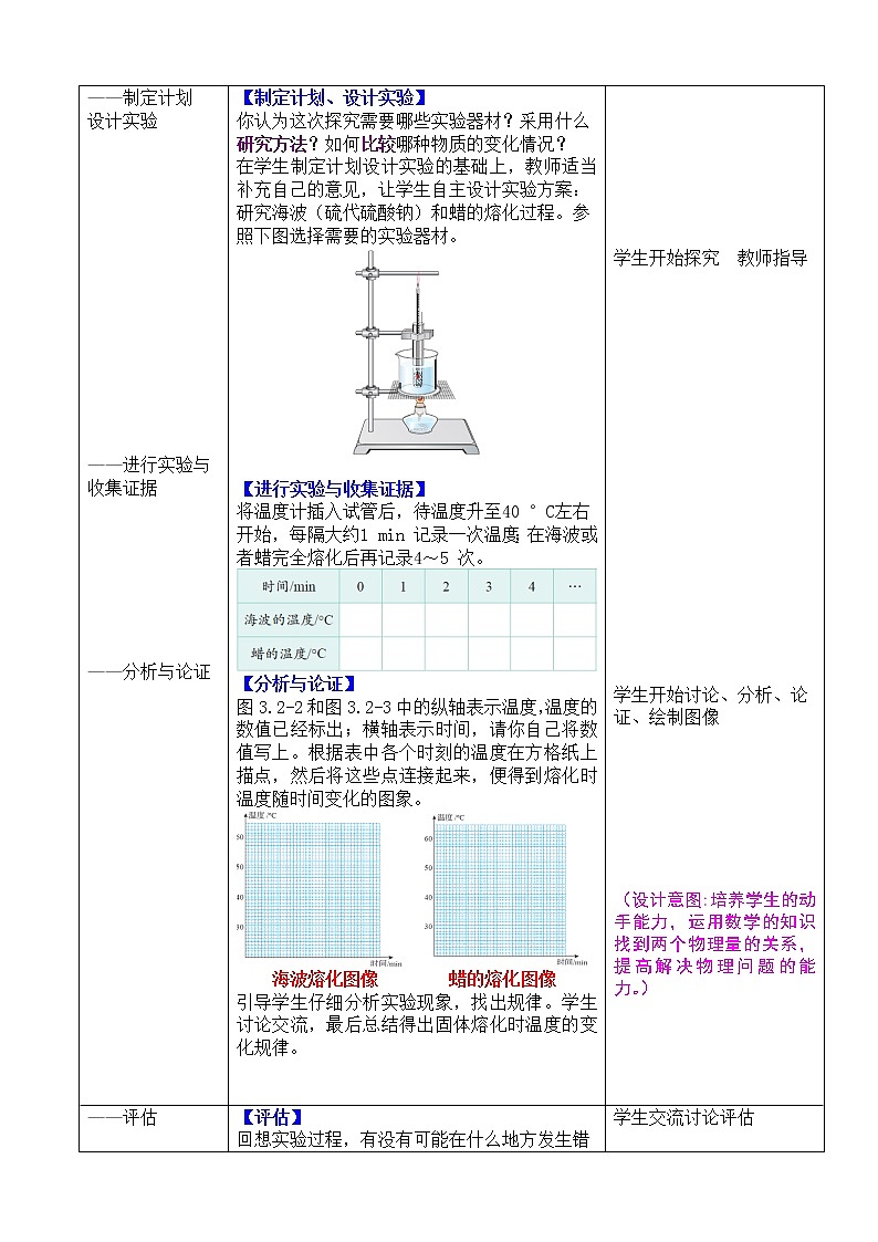 人教版八年级上册物理3.2 熔化和凝固 教案 303