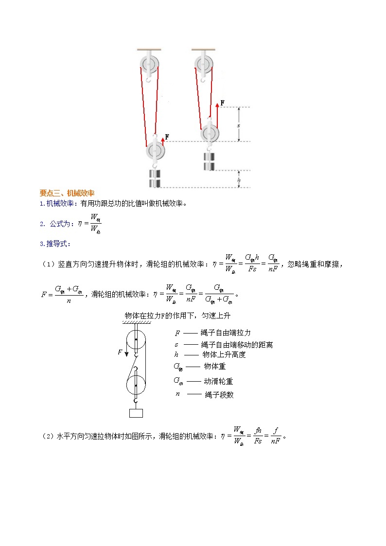 八年级下册人教版物理95【基础】《简单机械》全章复习与巩固-- 学案+习题03