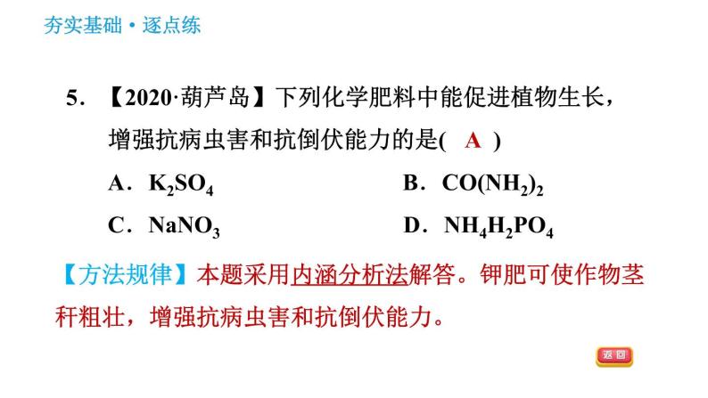 人教版九年级下册化学 第11单元 习题课件07