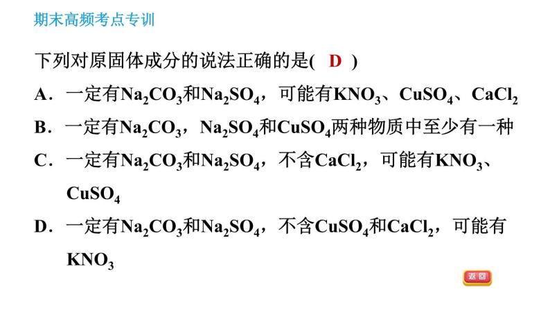 科学版九年级下册化学 期末专训 习题课件04