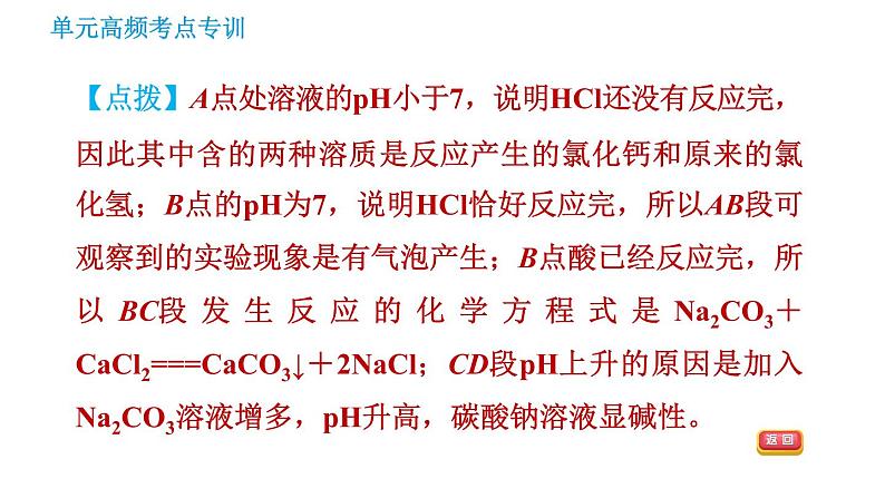 鲁教版九年级下册化学课件 期末高频考点专训 专训6 图表图像题第8页