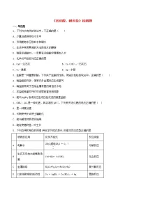 仁爱湘教版九年级下册专题七 初识酸、碱和盐综合与测试课堂检测
