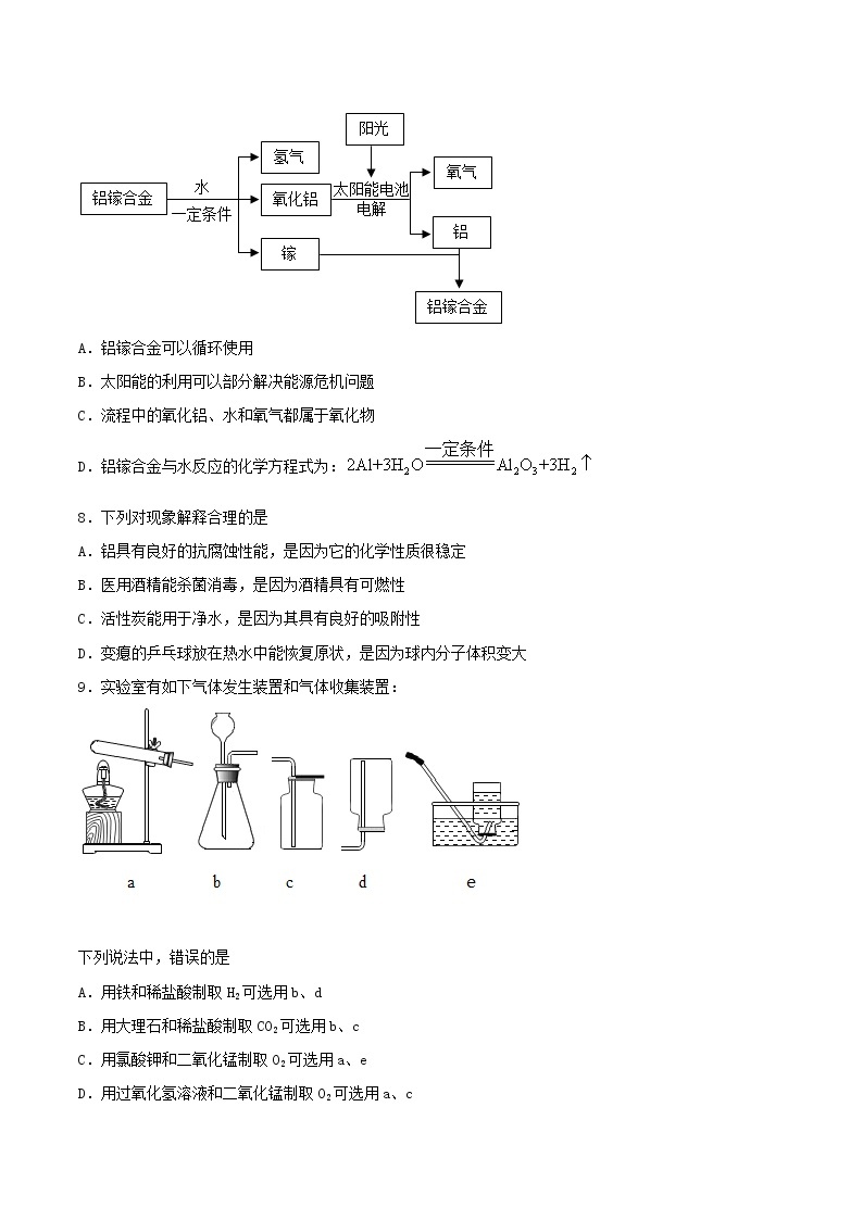 新仁爱版 九年级化学下册专题9化学与生活单元2能源的开发与利用课时练习（含解析）02