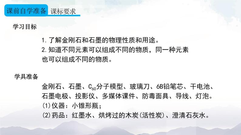 人教版九年级化学上册6.1 金刚石、石墨和C60 第1课时 课件教案素材02