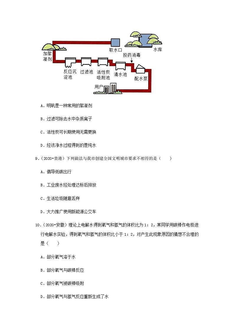 人教版九年级化学上册第四单元总结与测试 课件单元检测03