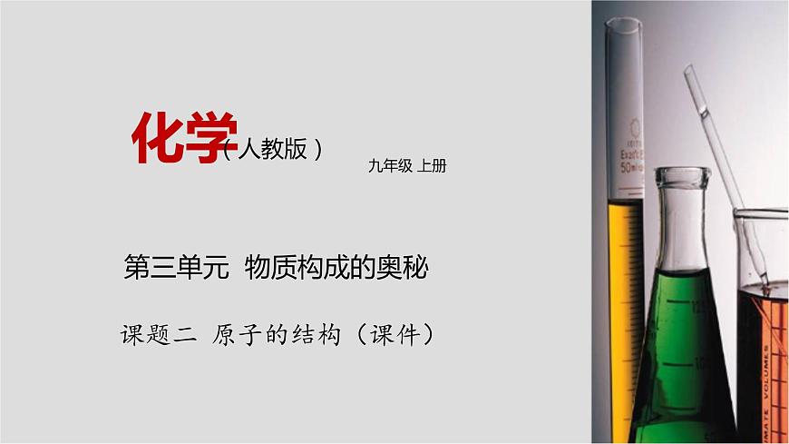 3.2 原子的結(jié)構(gòu) 課件第1頁