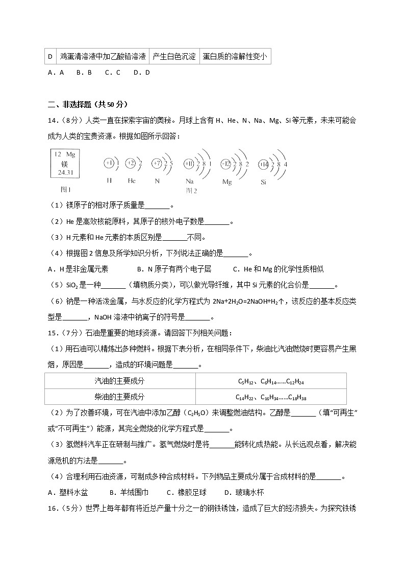 2018年辽宁省沈阳市中考化学试题及答案第3页