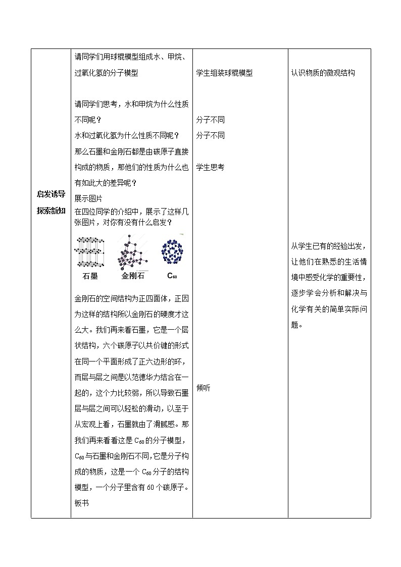 8.1 《碳的單質(zhì)》 教案第3頁
