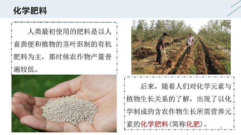 11.2 化学肥料-人教版化学九年级下册同步优质课件(含视频素材)第3页