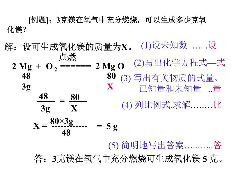 人教版九年级化学上册:第五单元 课题3 利用化学方程式的简单计算-课件(2)第4页
