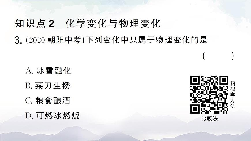 第一節(jié) 化學(xué)真奇妙 作業(yè)課件第7頁(yè)