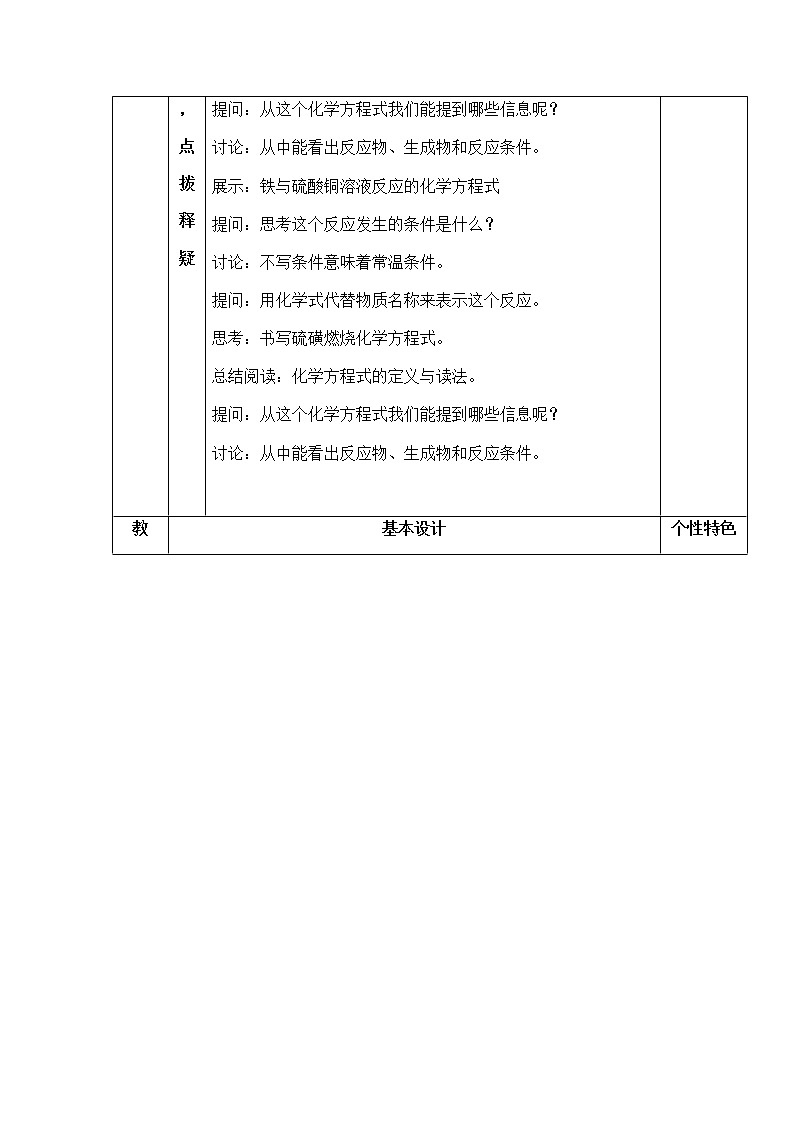 5.2 如何正确书写化学方程式(1) 教案 人教版九年级化学上册第2页