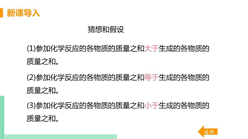 2021年初中化学人教版 九年级上册 第五单元 课题1 质量守恒定律(课时1) 课件第6页
