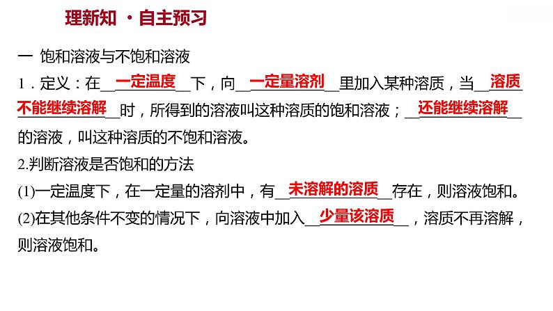 第九单元课题2溶解度课件九年级化学人教版下册02