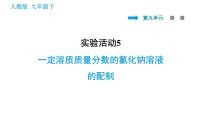人教版九年級下冊實(shí)驗(yàn)活動5 一定溶質(zhì)質(zhì)量分?jǐn)?shù)的氯化鈉溶液的配制教課課件ppt