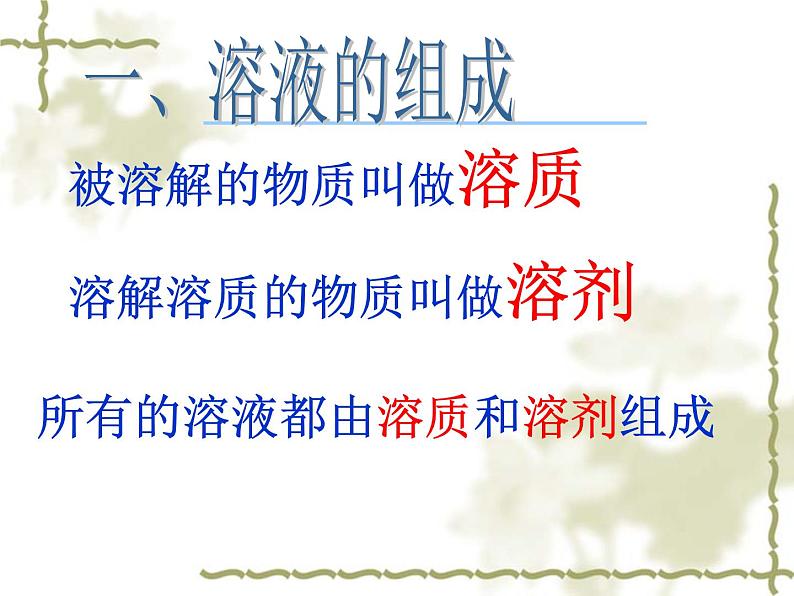沪教版初中化学九年级下册 6.2 溶液组成的表示 课件04