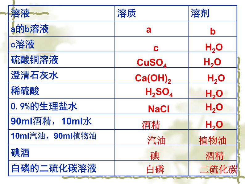 沪教版初中化学九年级下册 6.2 溶液组成的表示 课件08