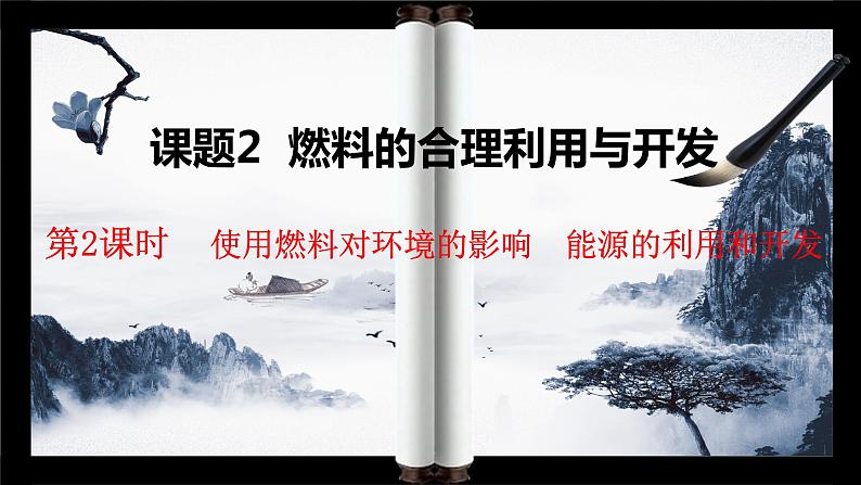 人教版九年级化学上册第七单元课题2 燃料的合理利用与开发(第二课时) 课件第1页