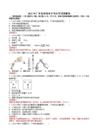 2021广东省深圳市中考化学试卷解析