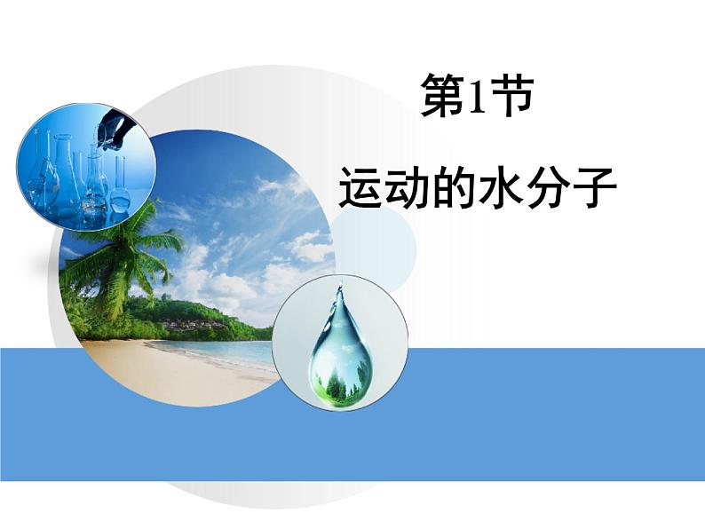 鲁教版九年级化学上册 2.1 运动的水分子课件PPT第1页