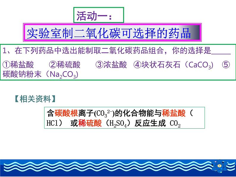 人教版九年级化学第六单元课题2二氧化碳制取的研究课件PPT第4页