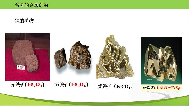 沪教版化学九年级上册 5.2 金属矿物 铁的冶炼 课件第5页