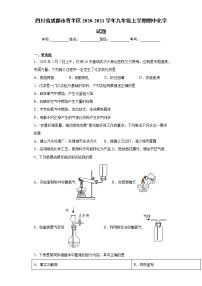 四川省成都市青羊区2020-2021学年九年级上学期期中化学试题（word版含答案）