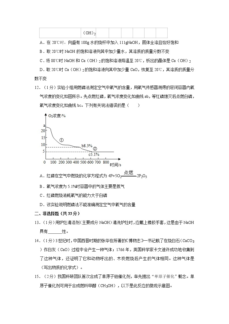 2021年北京市密云区中考化学二模试卷03