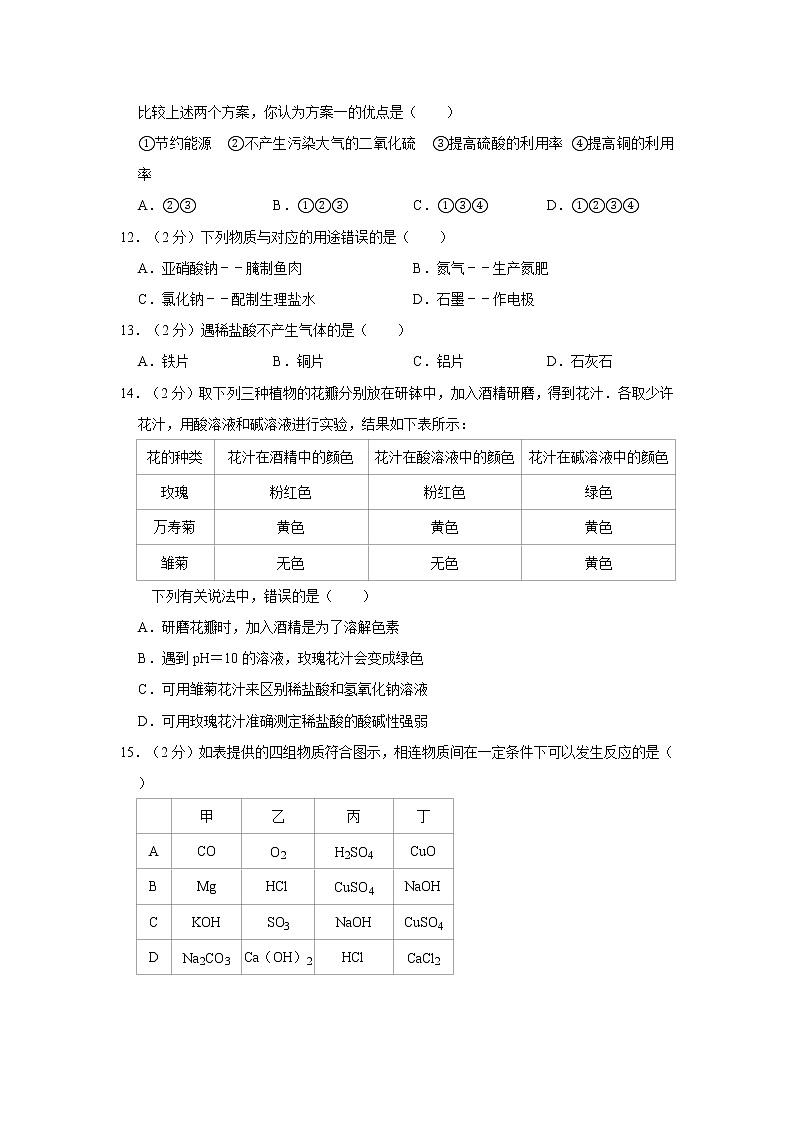 2021年广西柳州市柳江县里雍中学中考化学二模试卷03