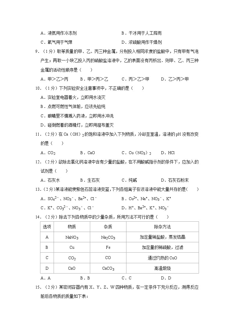 2021年辽宁省鞍山市立山区中考化学二模试卷第2页
